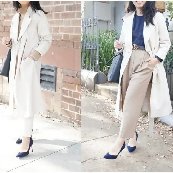 Everlane The Drape Trench Coat In Sandstone Size XS New - Picture 2 of 13